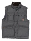 Moncler Grenoble Outwear Waistcoats In Blue