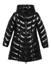 Moncler Chevron-quilted Hooded Puffer Jacket In Black