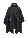 Moncler Chic Wool Blend Mini Coat In Black