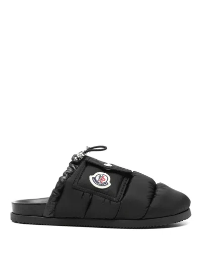 MONCLER CHINELAS - NEGRO