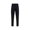 Moncler Chino En Gabardine De Coton In Blue