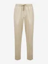 Moncler Chino Sports Pants In Neutral