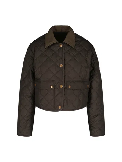 MONCLER 'CHITRE' CROP SHIRT JACKET