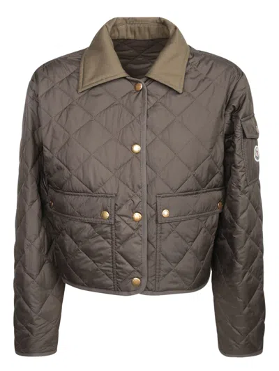 MONCLER CHITRE QUILTED GREEN JACKET