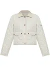 Moncler Chitre Quilted Jacket In White