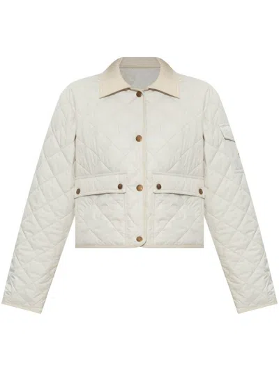 Moncler Chitre Quilted Jacket In White
