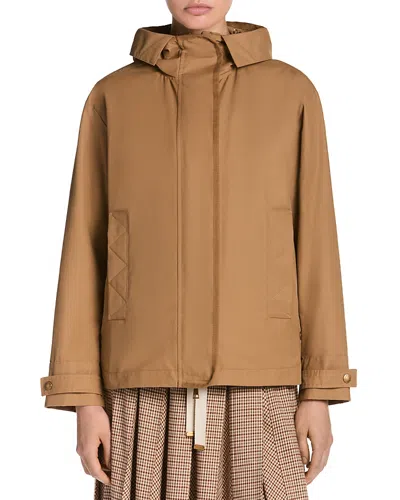 Moncler Chocard Jacket In Brown
