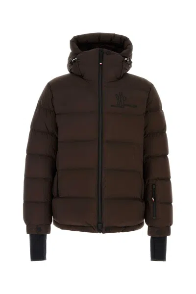 MONCLER CHOCOLATE NYLON ISORNO DOWN JACKET