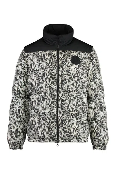 Moncler Chubasco Full Zip Down Jacket In Black