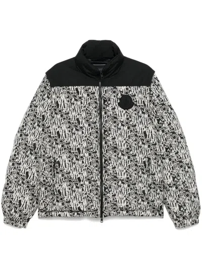 Moncler Full Zip Down Jacket With Removable Sleeves In Black