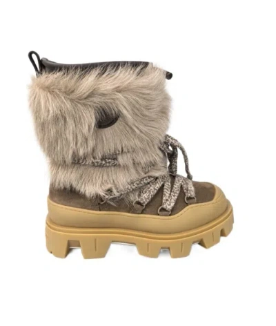 Moncler Chunky Lug Sole Short Boots In Multi