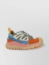 Moncler Chunky Sole Mesh Panels Pull Tab Sneakers In Pink