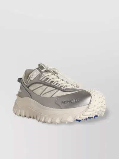 Moncler Chunky Sole Mesh Panels Reflective Accents Sneakers