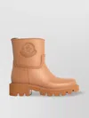 Moncler Chunky Sole Round Toe Ankle Boots In Brown