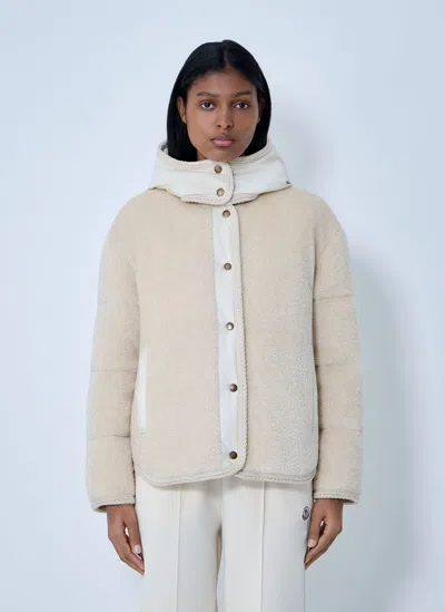 Moncler Ciboulette Short Down Jacket In White