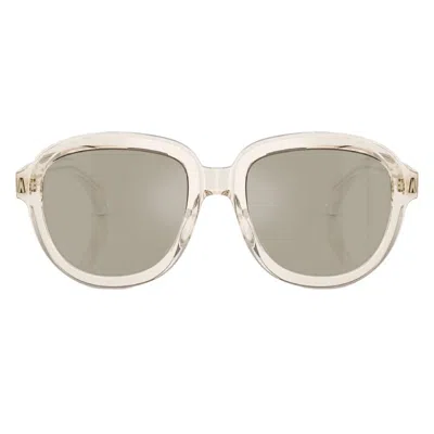 Moncler Cirsee Mirror Brown Gold Pilot Unisex Sunglasses Me6007u 30035a 54 In Green