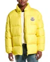 Moncler High-collar Long-sleeved Cotton Suit In Yellow
