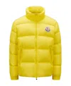 Moncler High-collar Long-sleeved Cotton Suit In Yellow