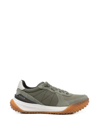 Moncler City Trek Panelled Studded-sole Sneakers In Gray