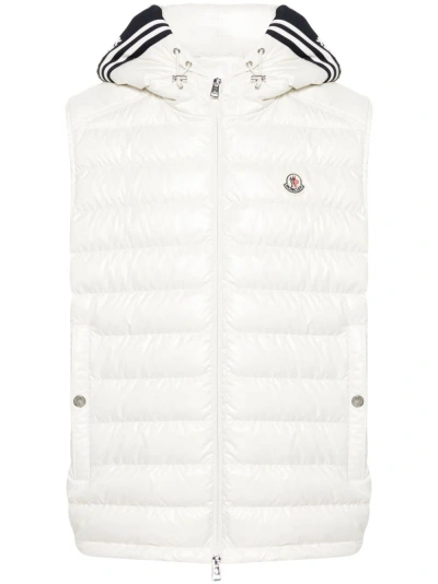 Moncler Clai Padded Gilet In Neutrals