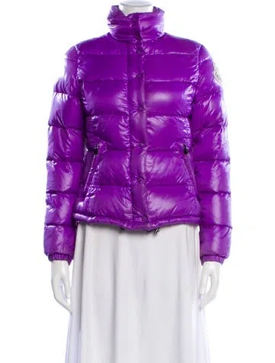 Pre-owned Moncler Claire Down Jacket In Purple