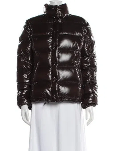 Pre-owned Moncler Clairy Down Down Jacket In Brown