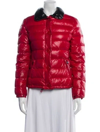 Pre-owned Moncler Clairy Down Jacket In Red