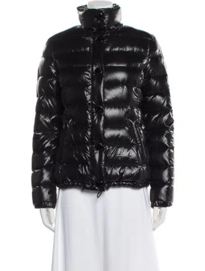 Pre-owned Moncler Clairy Nylon Down Jacket In Black