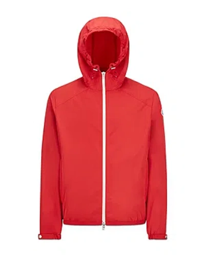 Moncler Clapier Zip Hooded Jacket In Red