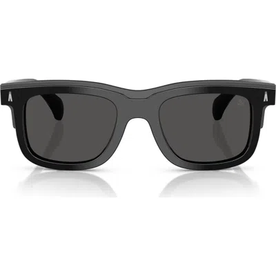 Moncler Claro 51mm Polarized Square Sunglasses In Black