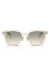 Moncler Claro 54mm Polarized Square Sunglasses In Yellow