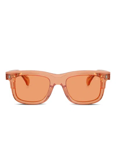 Moncler Claro Square-frame Sunglasses In Orange