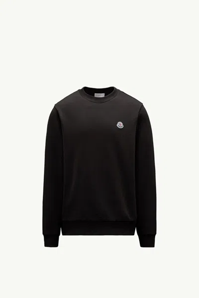 Moncler Classic Athletic Sweatshirt For Men In Black