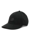 Moncler Casquette En Gabardine De Coton In Black