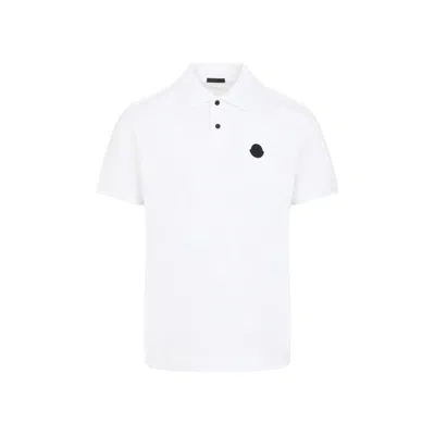 Moncler Classic Cotton Polo T-shirt In White
