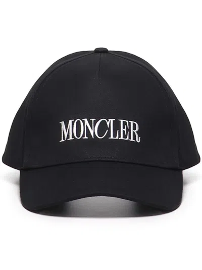 Moncler Classic Men's Baseball Cap - Fw24 Collection In Black