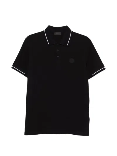 Moncler Classic Mini Polo For Men In Black