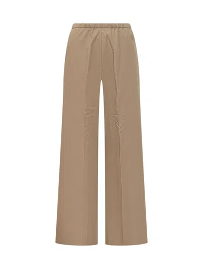 Moncler Classic Tailored Trousers In Brown