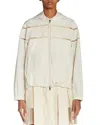 Moncler Clisson Hooded Windbreaker In Natural