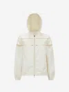 Moncler Clisson Hooded Windbreaker In Beige