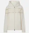 Moncler Clisson Hooded Windbreaker In White