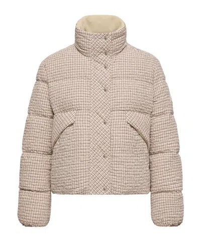 Moncler Cloante Short Down Jacket In Neutral