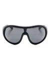 Moncler Cloche Sunglasses In Black