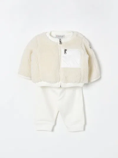 Moncler Clothing Set  Kids Colour White