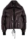Moncler Cluses Quilted Shell Jacket In Dark Brown