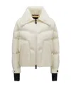 Moncler Cluses Zip-up Puffer Jacket In Nude