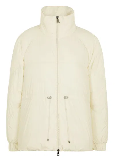 Moncler Clypeole Cream Quilted Shell Jacket In Neutral