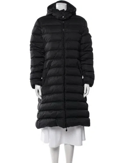 Pre-owned Moncler Coat In Black