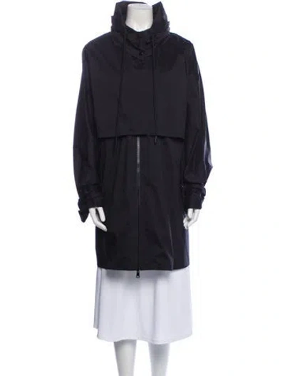 Pre-owned Moncler Coat In Blue