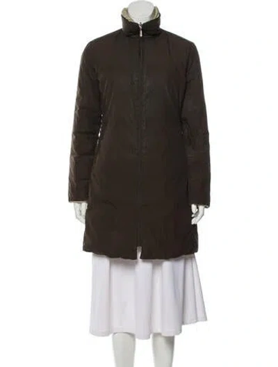 Pre-owned Moncler Coat In Brown